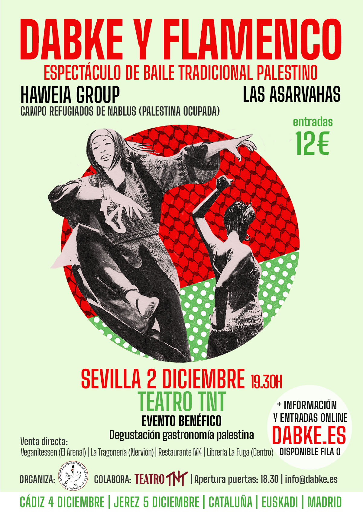 Cartel Dabke y Flamenco Sevilla