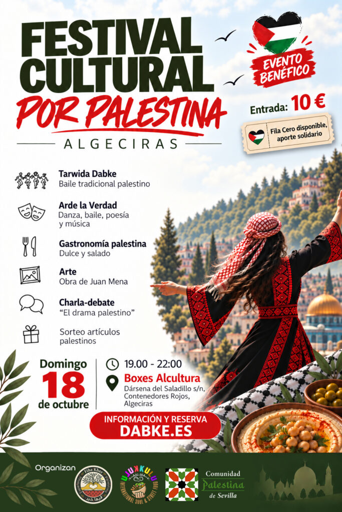FESTIVAL CULTURAL POR PALESTINA – ALGECIRAS - Domingo, 18 octubre 2026